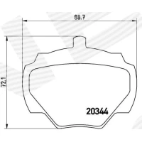 Brake pads for disc brakes