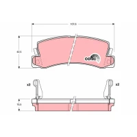 Brake pads for disc brakes