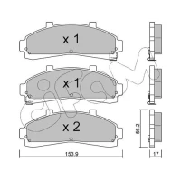 Brake pads for disc brakes