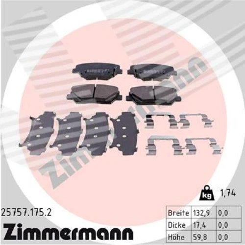 BRAKE PADS FOR DISC BRAKES - 0