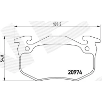 Brake pads for disc brakes