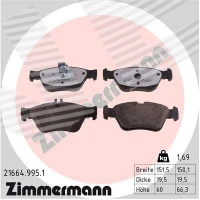 Brake pads for disc brakes