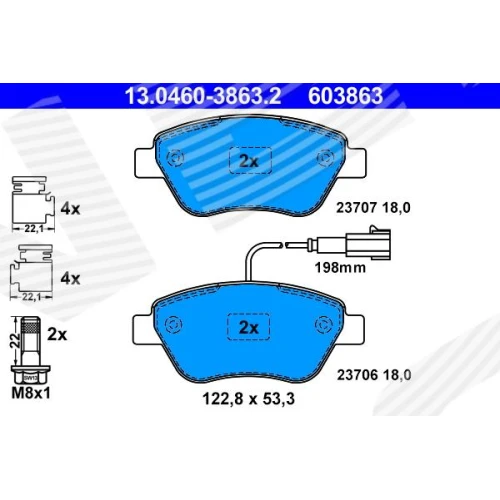 BRAKE PADS FOR DISC BRAKES - 0