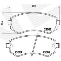 Brake pads for disc brakes