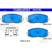 Brake pads for disc brakes