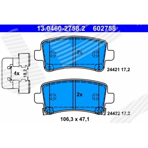 BRAKE PADS FOR DISC BRAKES - 0