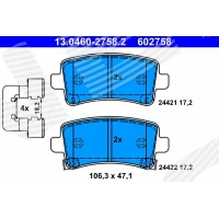 Brake pads for disc brakes