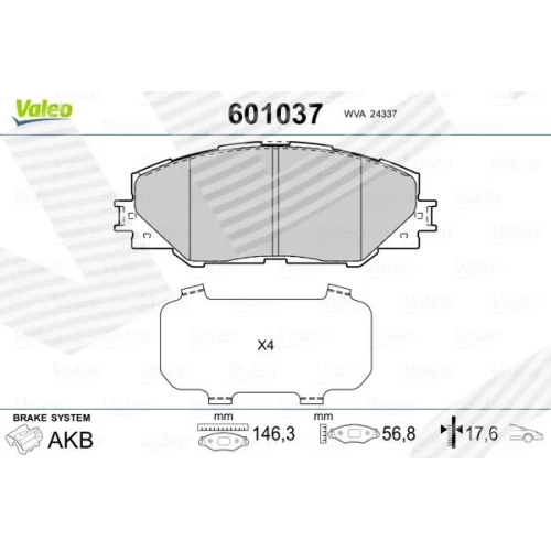 BRAKE PADS FOR DISC BRAKES - 0