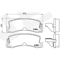 Brake pads for disc brakes