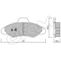 Brake pads for disc brakes