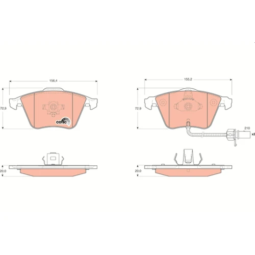 BRAKE PADS FOR DISC BRAKES - 0