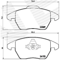 Brake pads for disc brakes