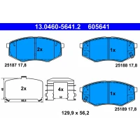 Brake pads for disc brakes