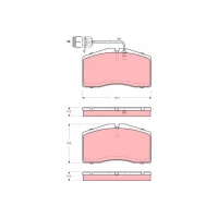 Brake pads for disc brakes