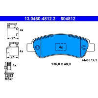 Brake pads for disc brakes