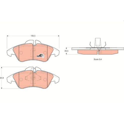 BRAKE PADS FOR DISC BRAKES - 0