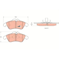 Brake pads for disc brakes