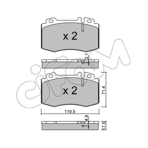 BRAKE PADS FOR DISC BRAKES - 0