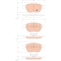 Brake pads for disc brakes