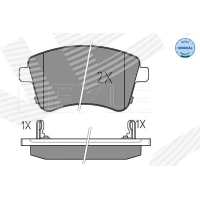 Brake pads for disc brakes