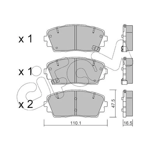 BRAKE PADS FOR DISC BRAKES - 0