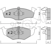 Brake pads for disc brakes