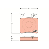 Brake pads for disc brakes