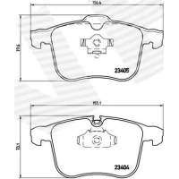 Brake pads for disc brakes