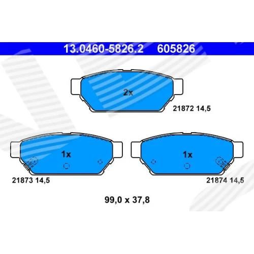 BRAKE PADS FOR DISC BRAKES - 0