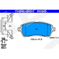 Brake pads for disc brakes