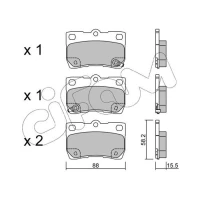 Brake pads for disc brakes