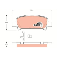 Brake pads for disc brakes