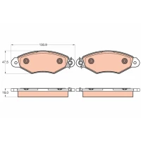 Brake pads for disc brakes