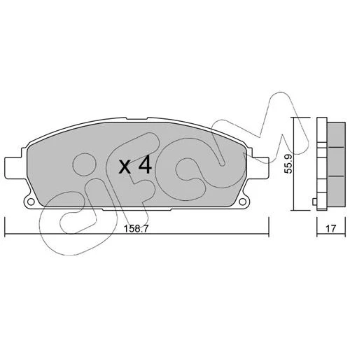 BRAKE PADS FOR DISC BRAKES - 0