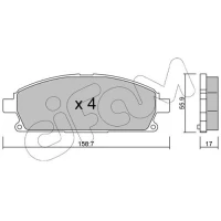 Brake pads for disc brakes