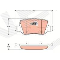 Brake pads for disc brakes