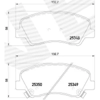 Brake pads for disc brakes