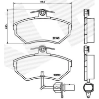 Brake pads for disc brakes