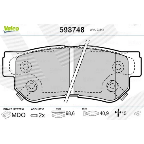 BRAKE PADS FOR DISC BRAKES - 0