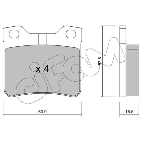 BRAKE PADS FOR DISC BRAKES - 0