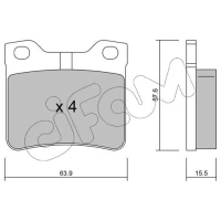 Brake pads for disc brakes