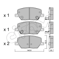 Brake pads for disc brakes