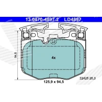 Brake pads for disc brakes