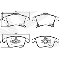 Brake pads for disc brakes