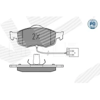 Brake pads for disc brakes