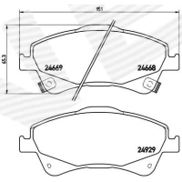 Brake pads for disc brakes