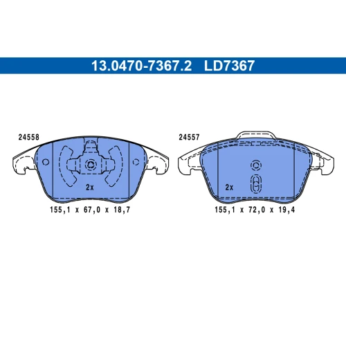 BRAKE PADS FOR DISC BRAKES - 0