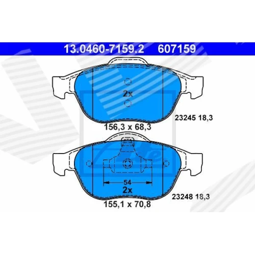 BRAKE PADS FOR DISC BRAKES - 0