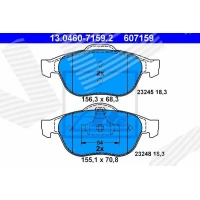 Brake pads for disc brakes