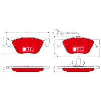 Brake pads for disc brakes